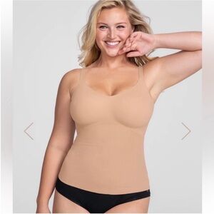 HoneyLove LiftWear Shaping Cami in Sand SZ 1X EUC